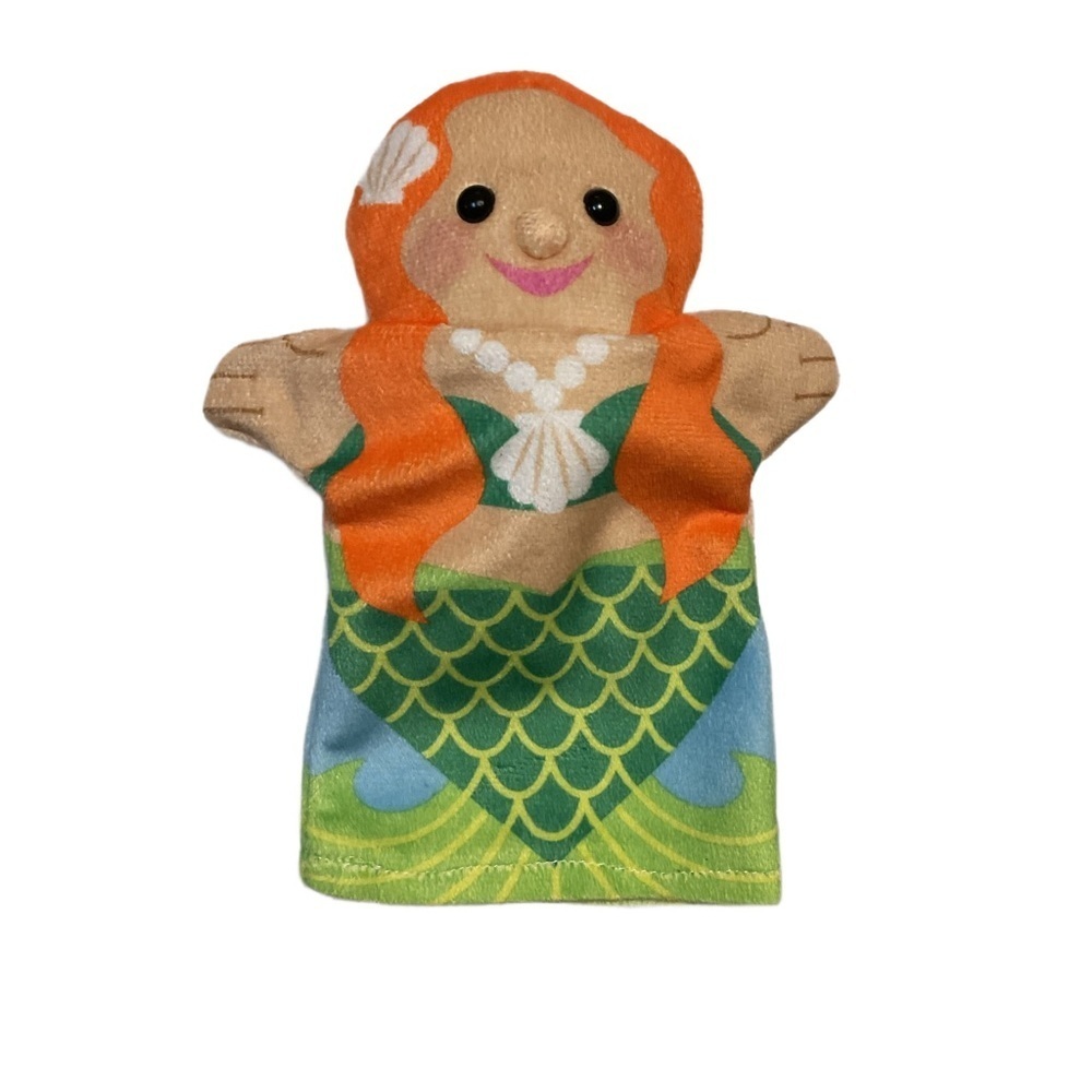 Melissa & Doug Mermaid Puppet with Orange Hair and Green Tail
